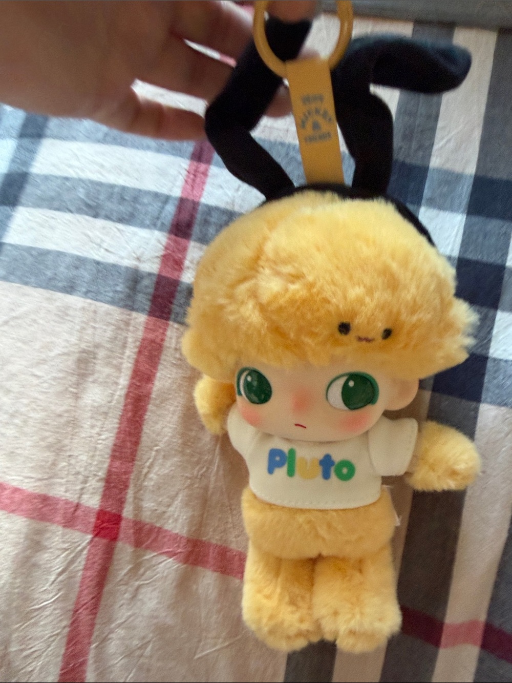 Cute Yellow Plush Character Bag Charm Keychain - Pluto Tee
